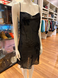 Chrome Hearts Silk Cutout Cross Dress - black