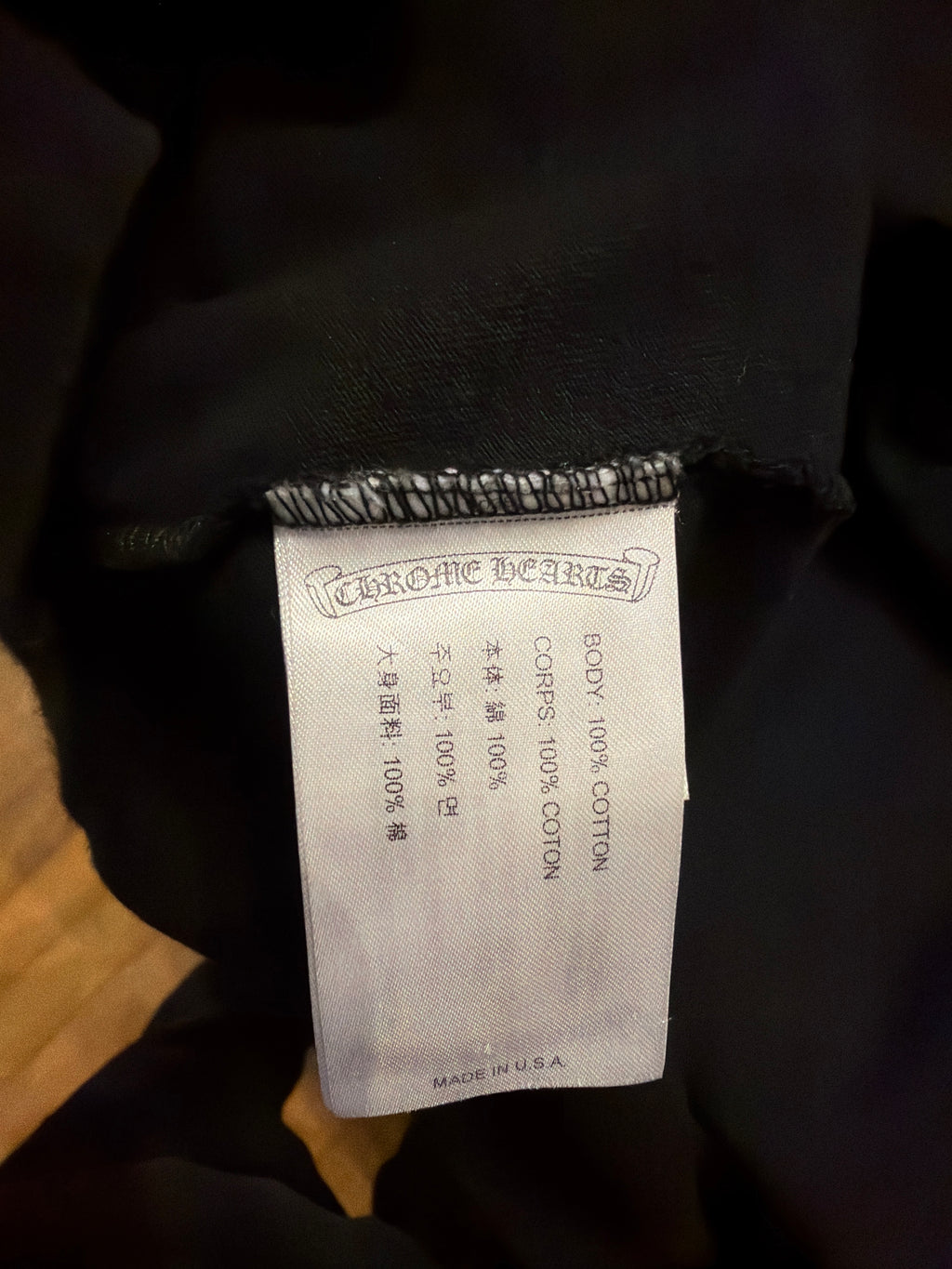 Chrome Hearts Scroll Logo Tee