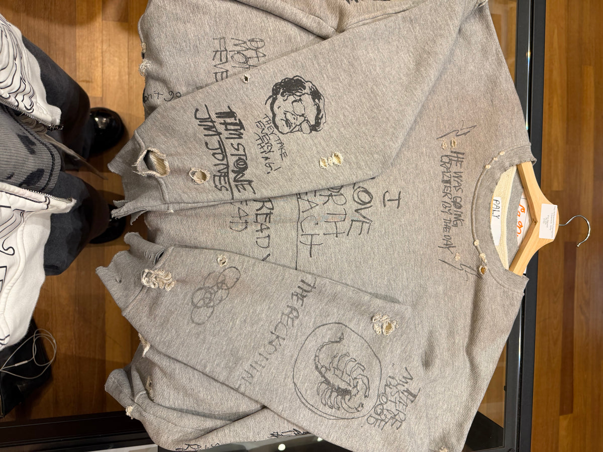 Paly Hollywood Pumping Iron Crewneck - Grey