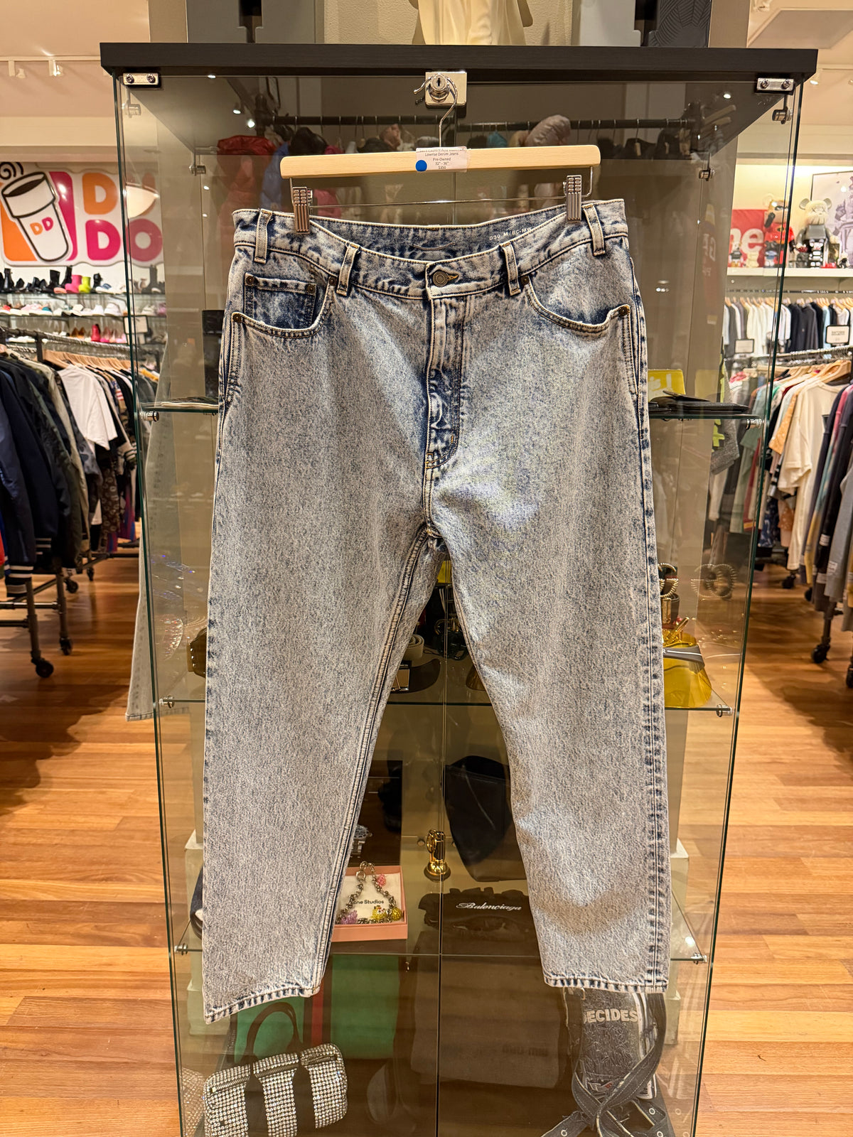 Saint Laurent Acid Wash Y2K Lowrise Denim Jeans