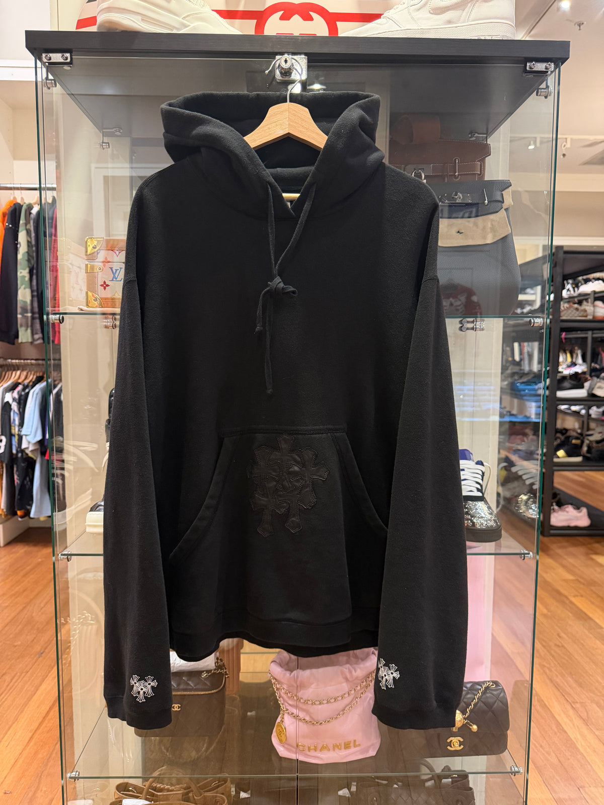 Chrome Hearts 1/1 Cross Patch T-Bar Hoodie