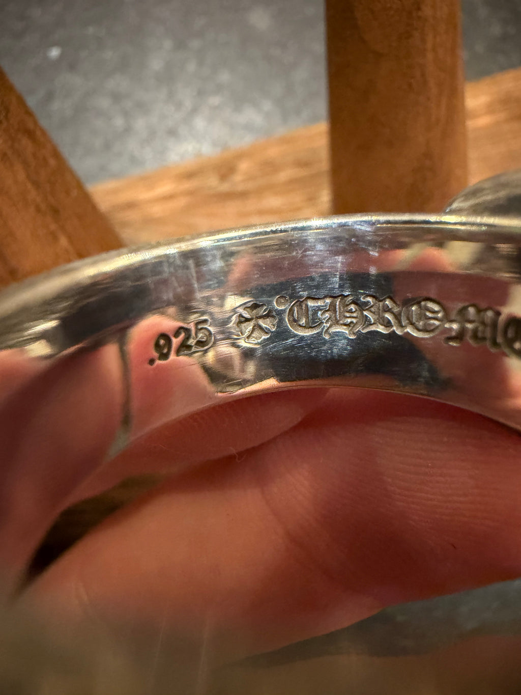 Chrome Hearts Large Gunslinger Belt Ring Silver - Size 12