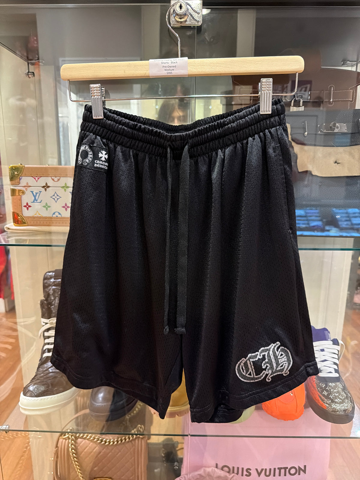 Chrome Hearts ‘CH’ Mesh Shorts - Black