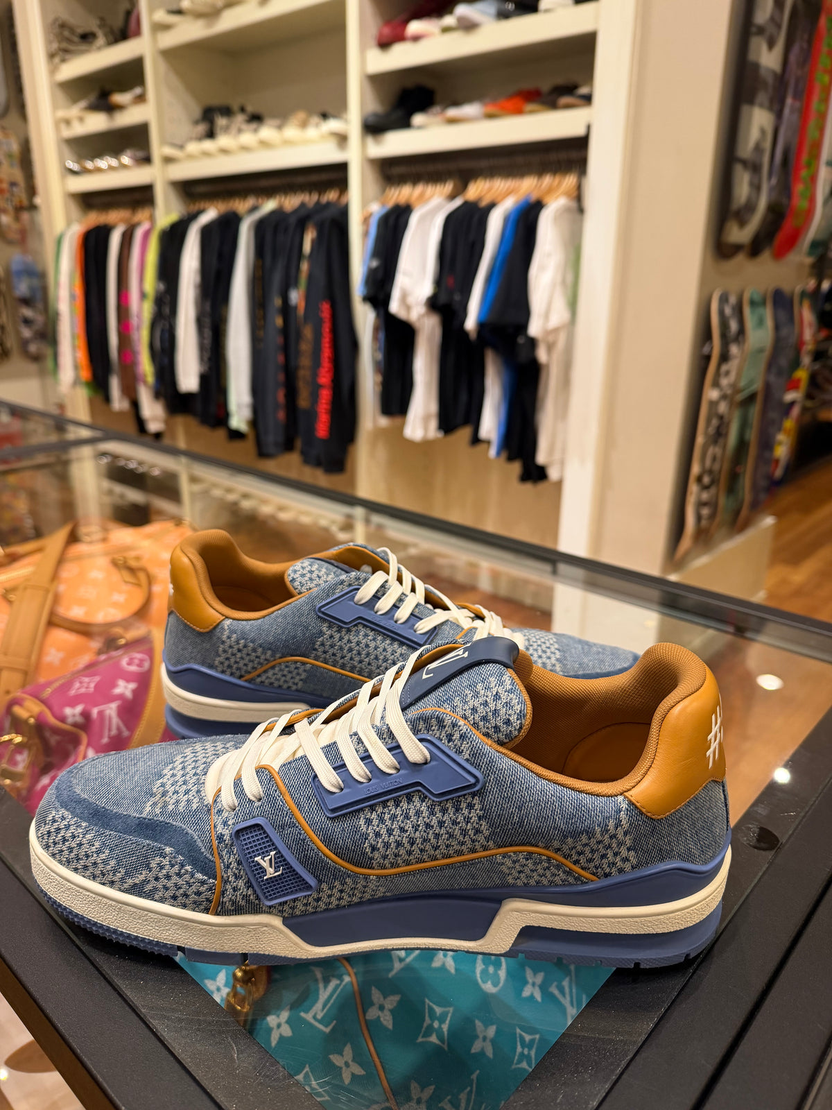 Louis Vuitton LV Trainer - Blue Damier 3D Denim