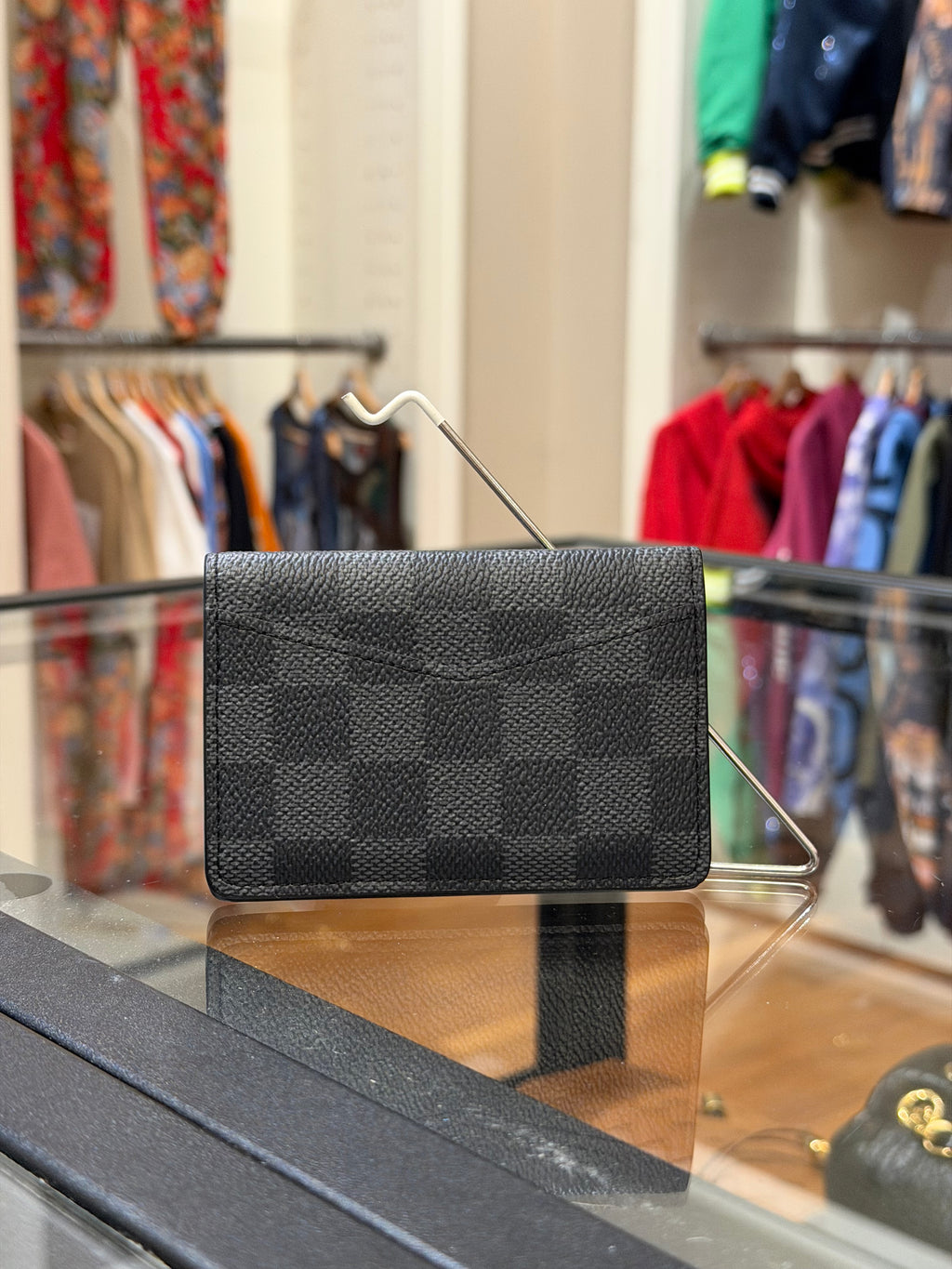 Louis Vuitton Damier Leather Wallet - Black