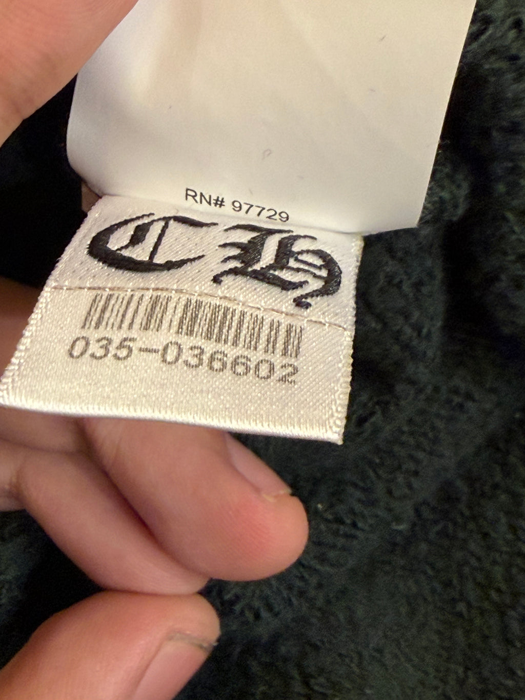 Chrome Hearts Script
Embroidered Q-Zip - Forest
Green
