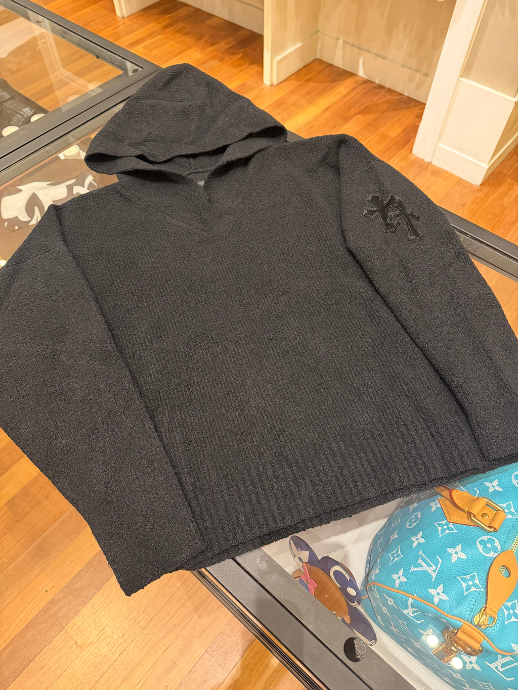 Chrome Hearts ‘Sleeping with the Fishes’ Pony Hair Patch Hoodie