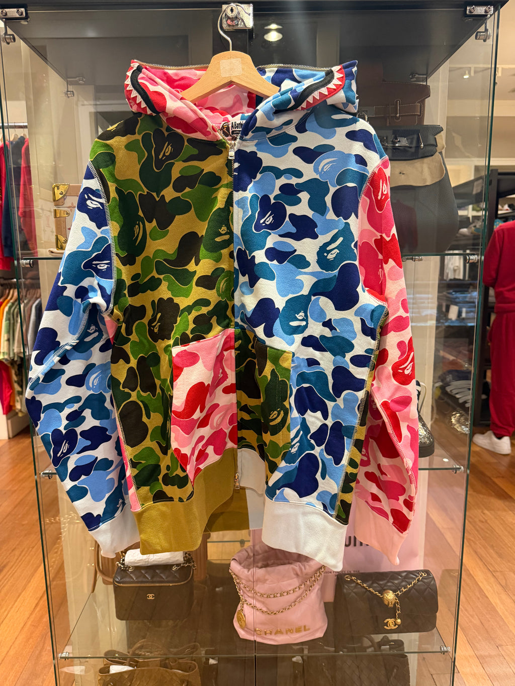 Bape ABC Camo Crazy Shark Full Zip Hoodie