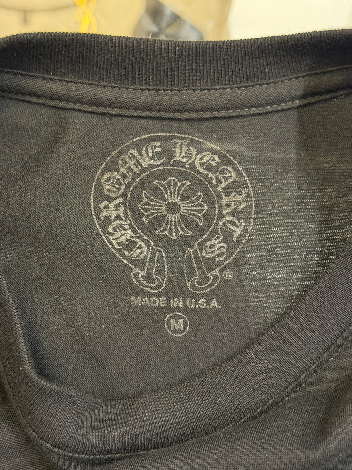 Chrome Hearts Las Vegas Floral Sleeve Horseshoe LS Shirt - Black