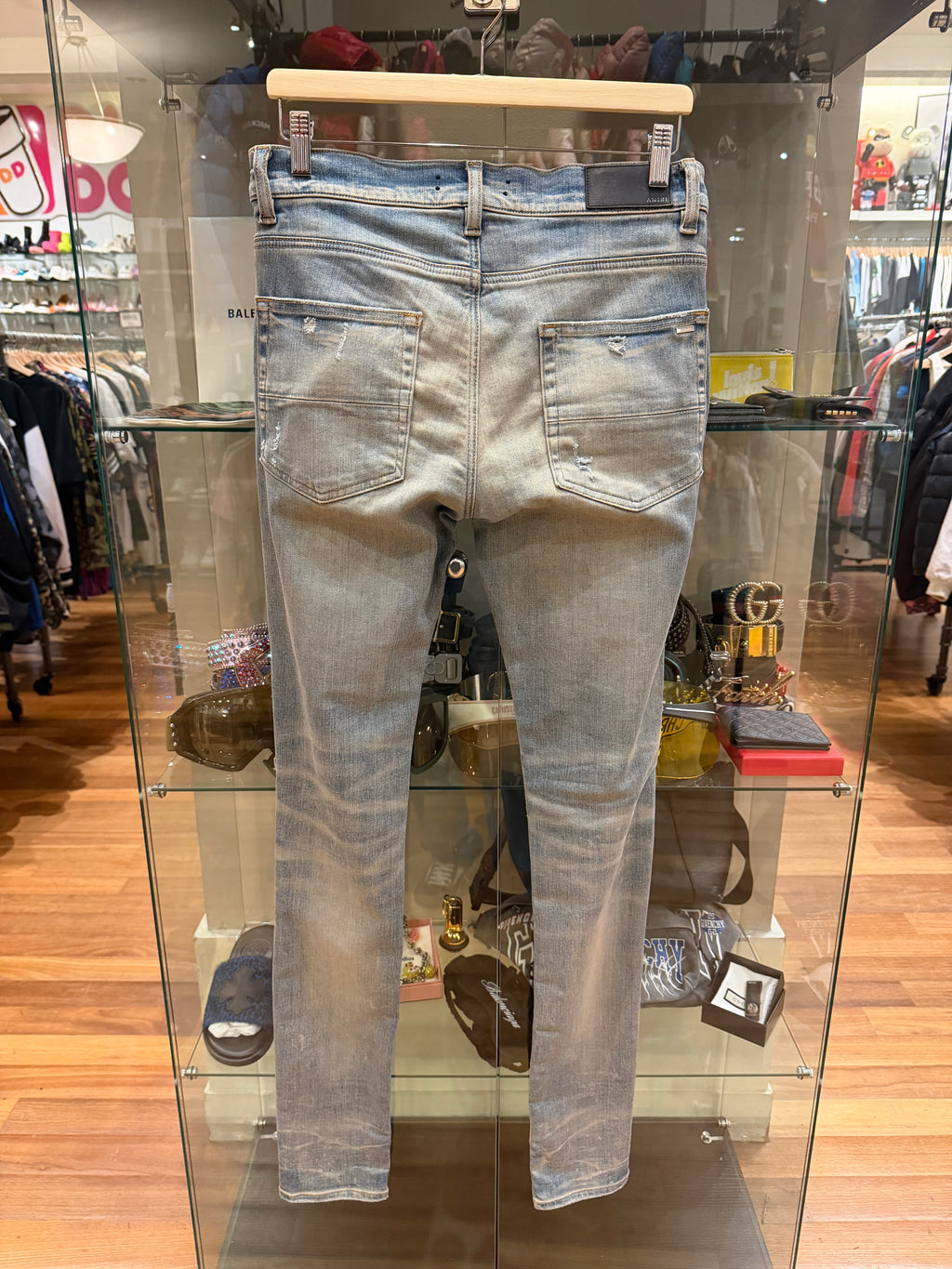 Amiri Thrasher Jeans - Leopard Patches