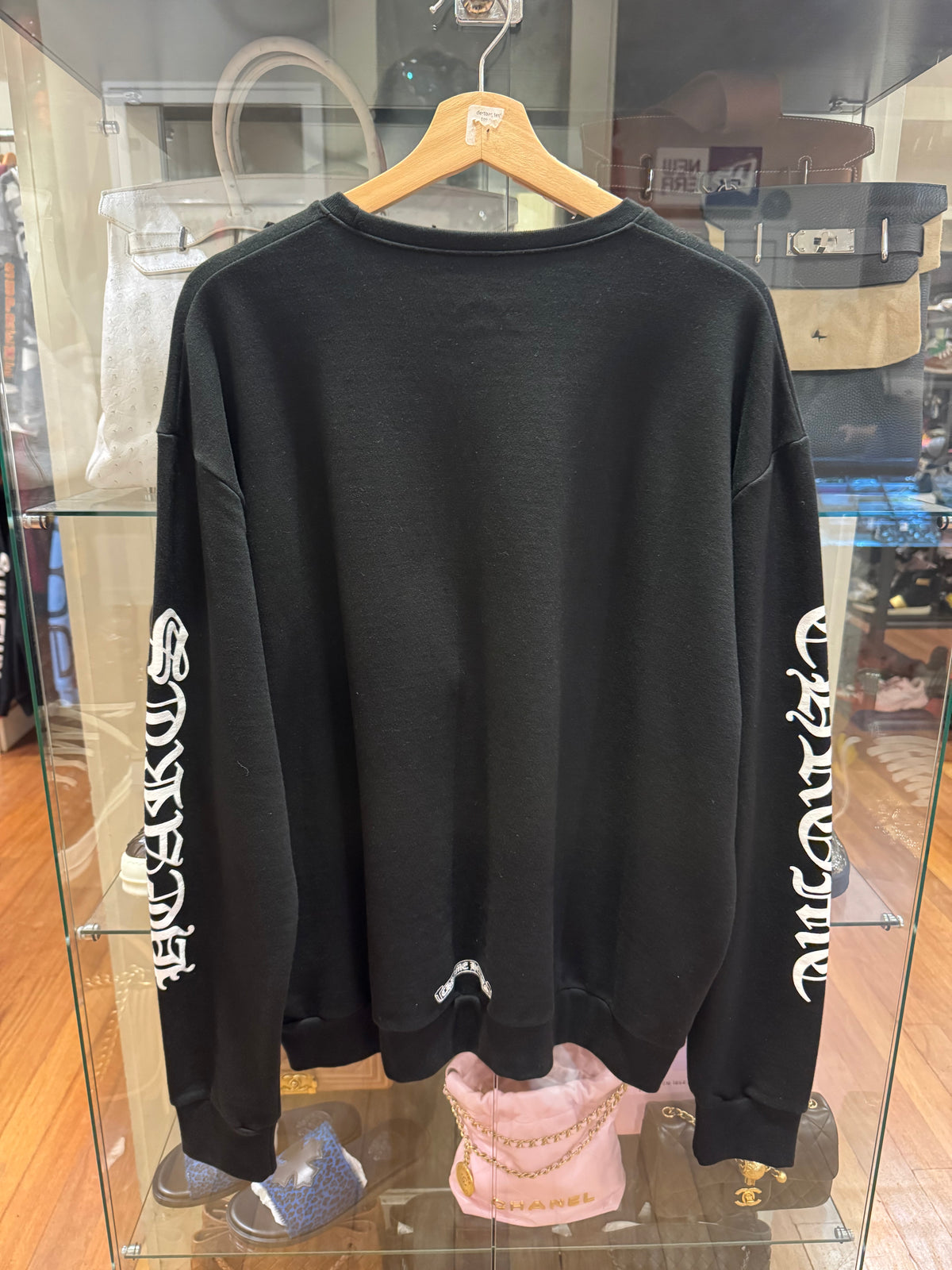 Chrome Hearts Neck Print Crewneck - Black