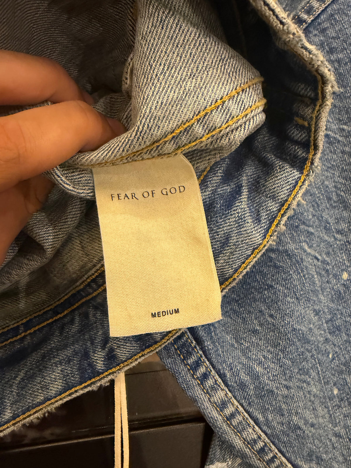 Fear of God Season 5 Splatter
Denim Jacket