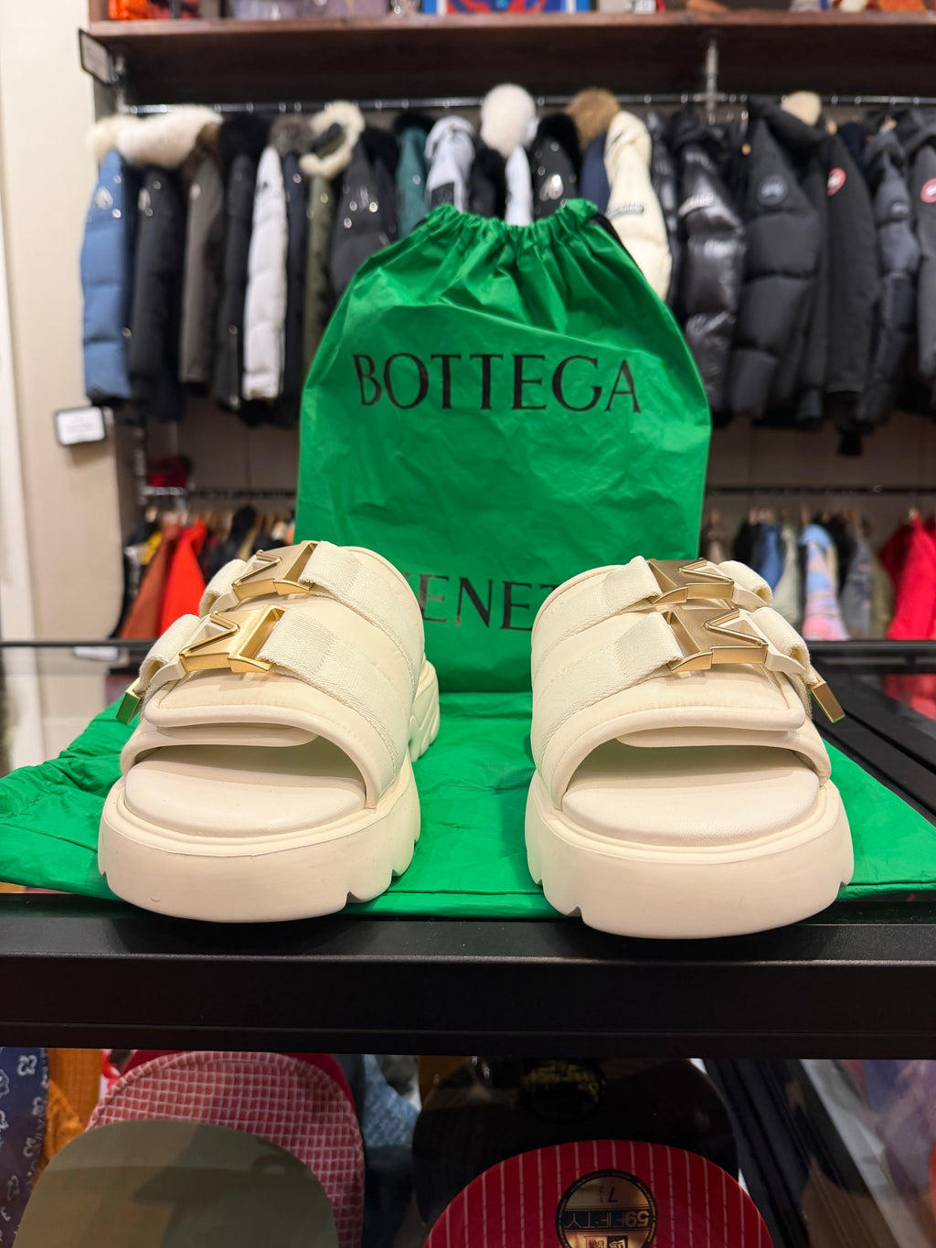 Bottega Veneta Flash Sandals WMNS - White & Gold