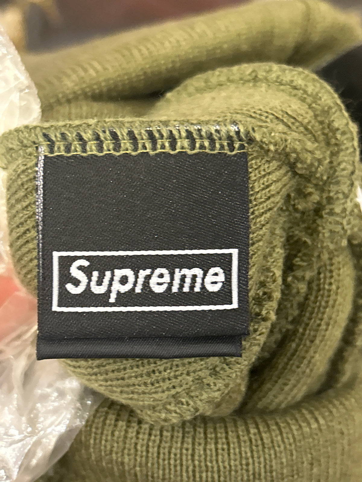 Supreme x New Era Cross Logo Beanie - Green