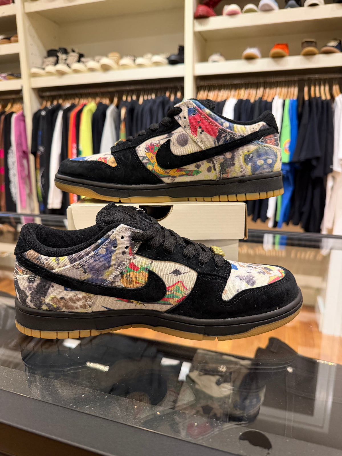 Nike x Supreme SB Dunk Low ‘Rammellzee’ - Black
