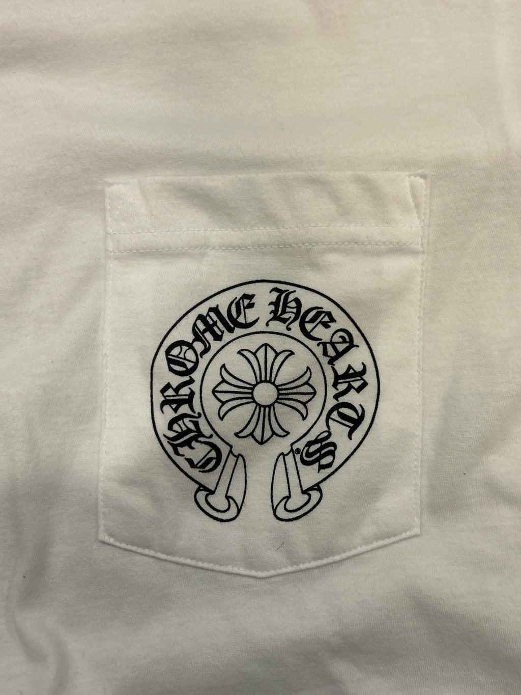 Chrome Hearts Miami Horseshoe Pocket Tee - White
