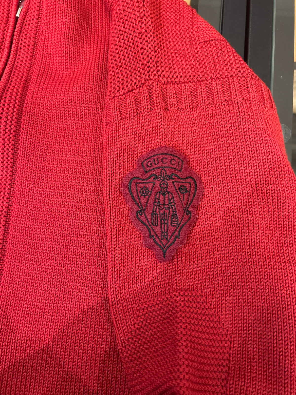 Gucci Wool Knit Full Zip Sweater