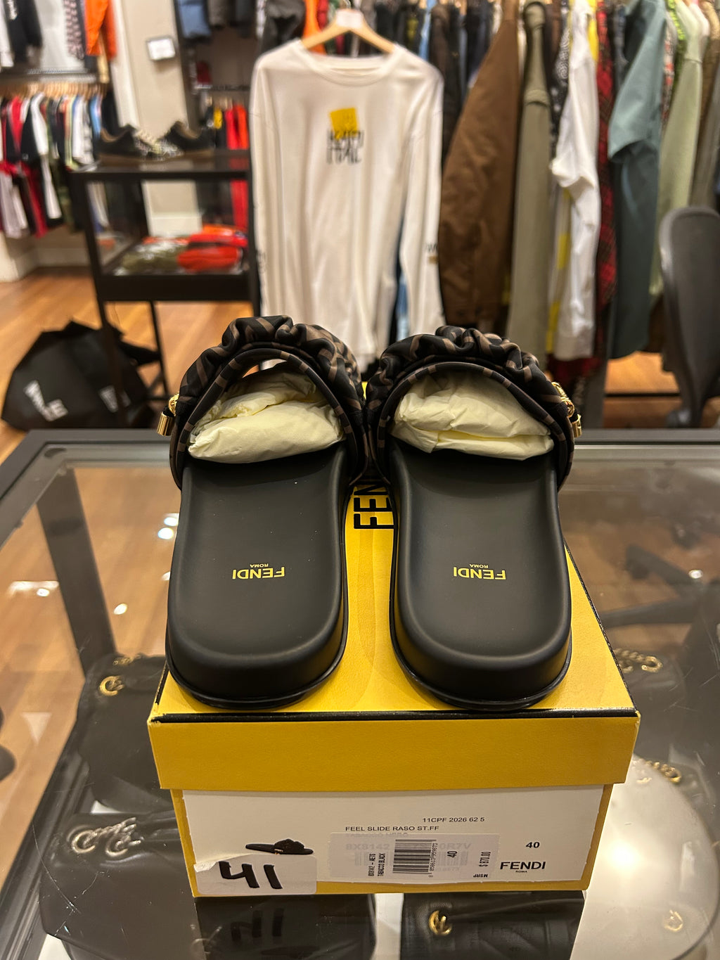Fendi FF Vertigo Slide Sandals