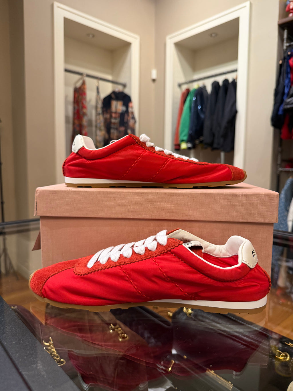 Miu Miu Low Top Nylon Suede - Ross