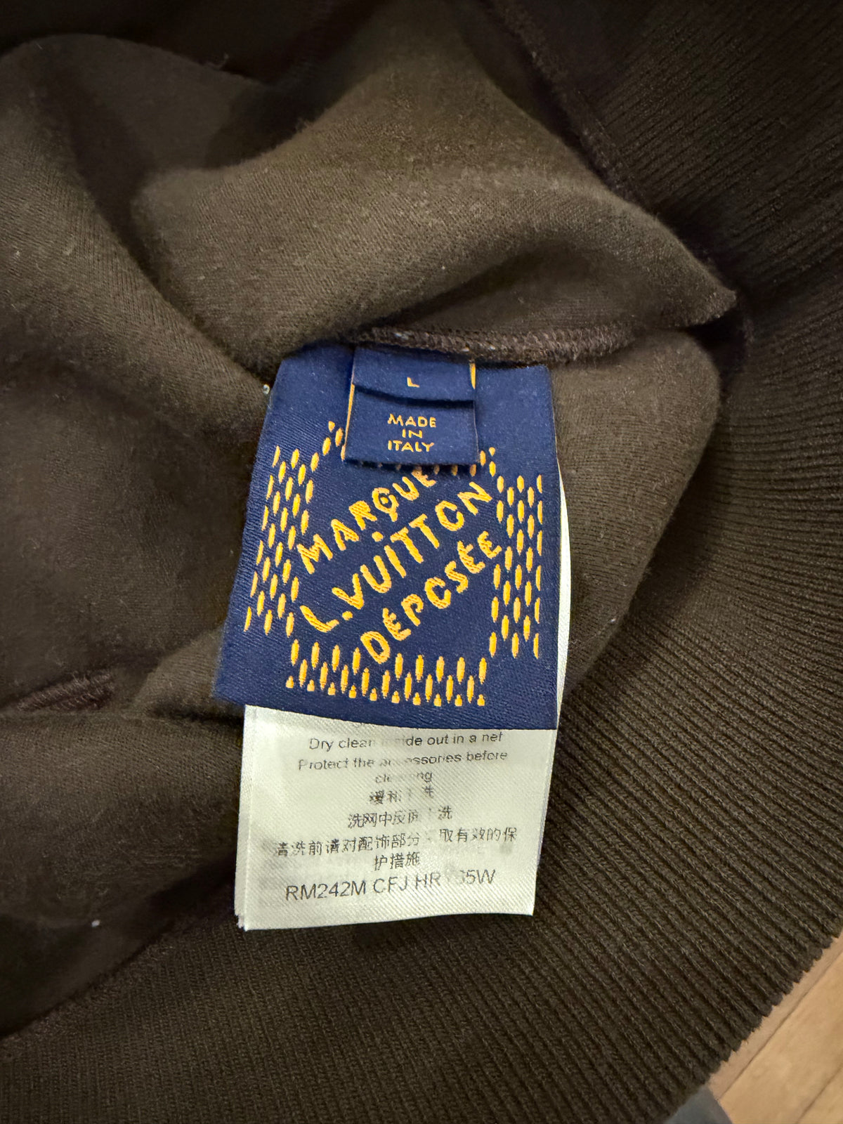 Louis Vuitton Bolo Tie Hoodie
- Brown