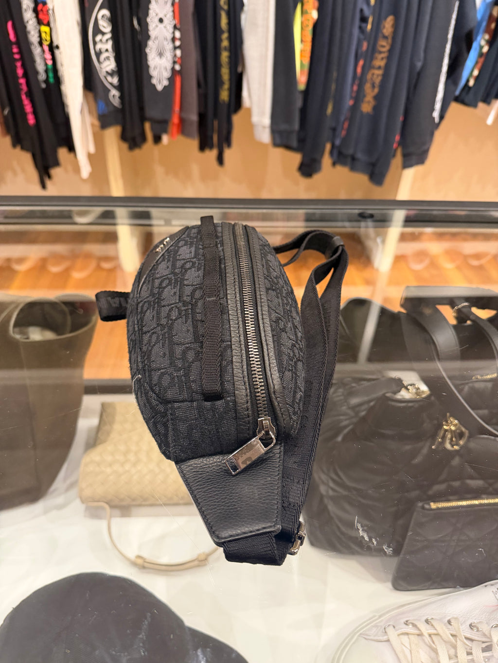 Dior Oblique Canvas Scarab Sling Bag