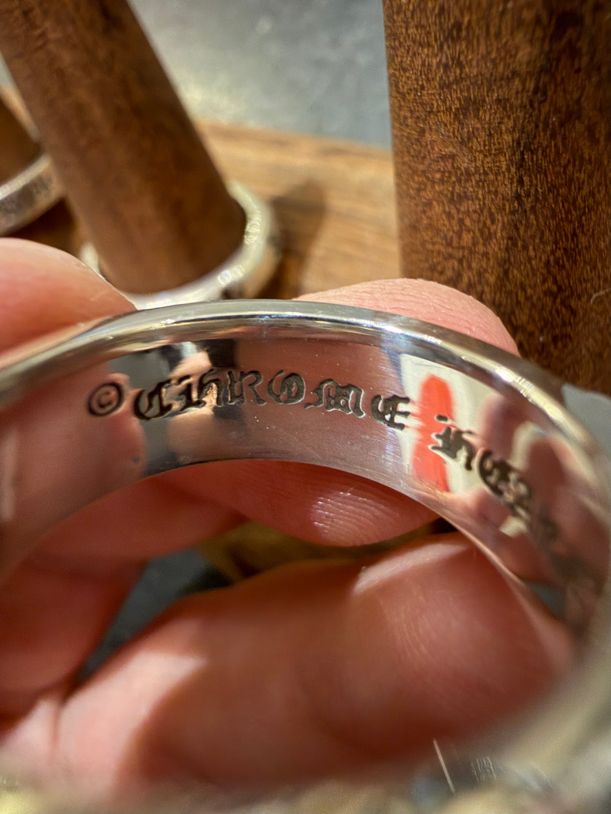 Chrome Hearts Eternity Vine Ring Silver - size 7