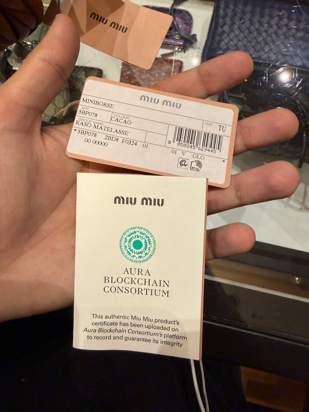 Miu Miu Wander Matelassé Bag - Cacao