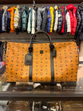 MCM Ottomar Weekender Bag - Orange / Black Trim