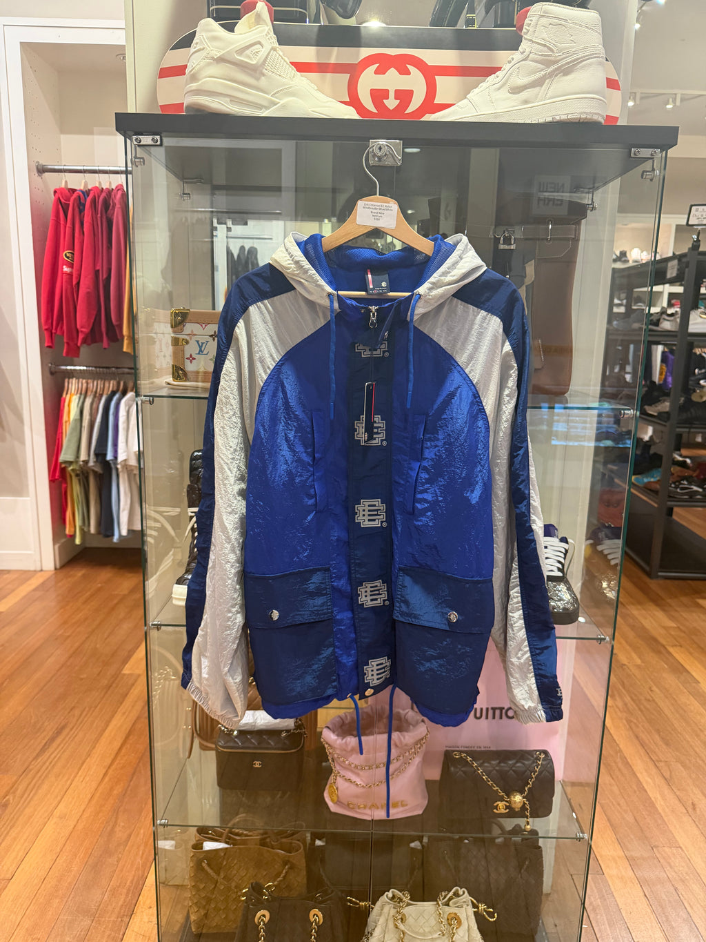 Eric Emanuel EE Nylon Windbreaker - Blue/White