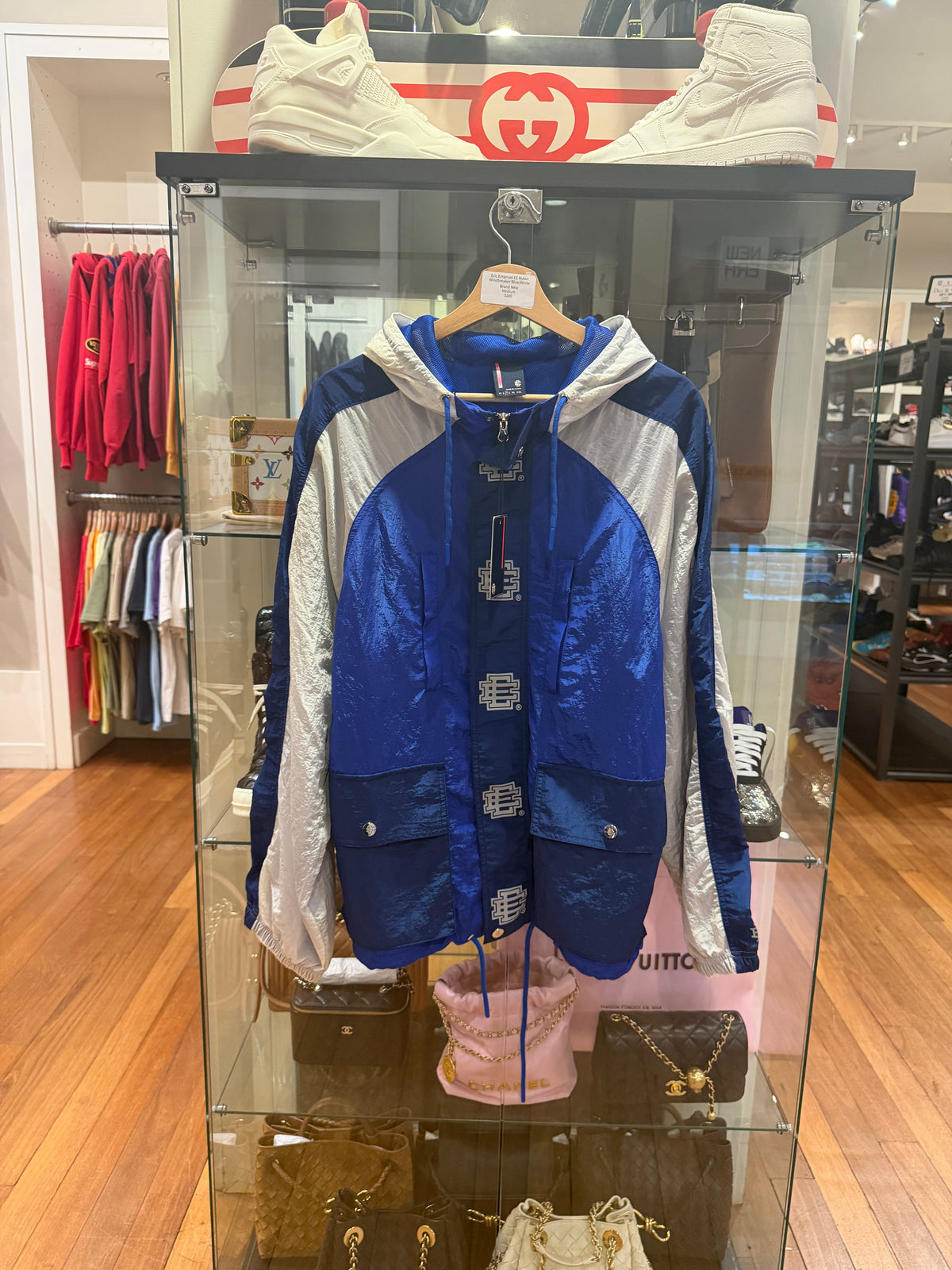 Eric Emanuel EE Nylon Windbreaker - Blue/White