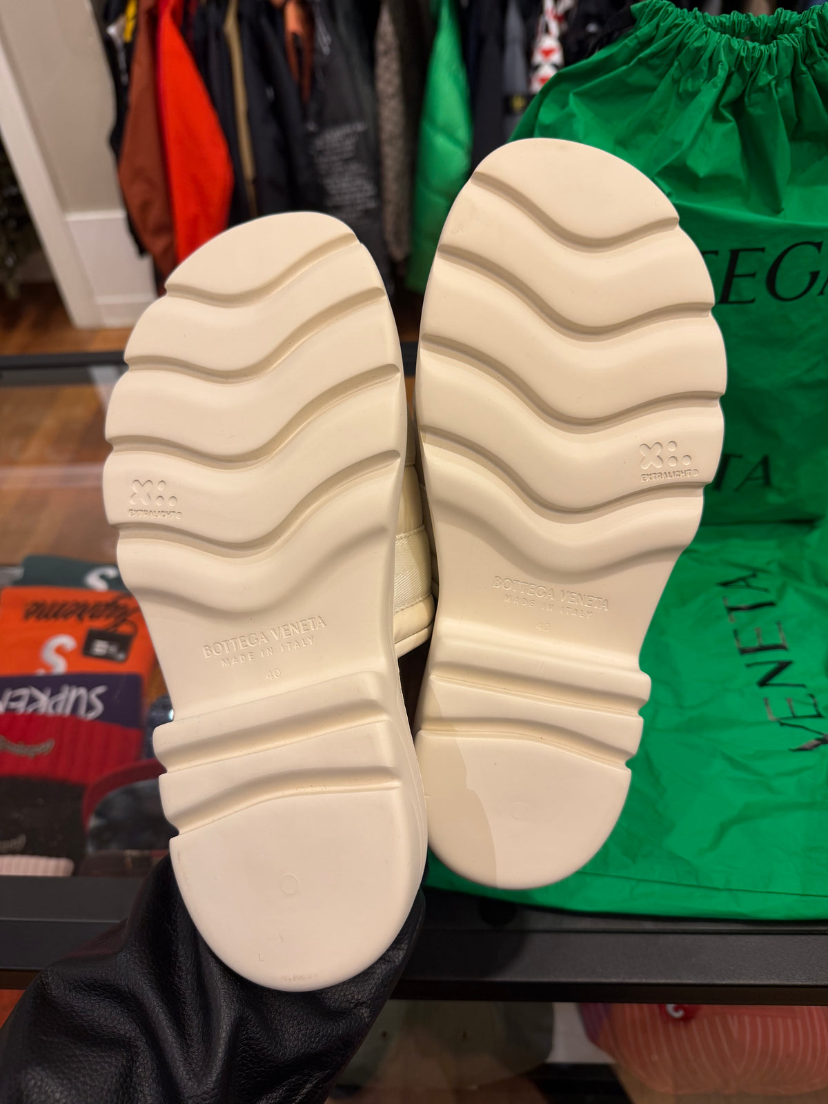 Bottega Veneta Flash Sandals WMNS - White & Gold