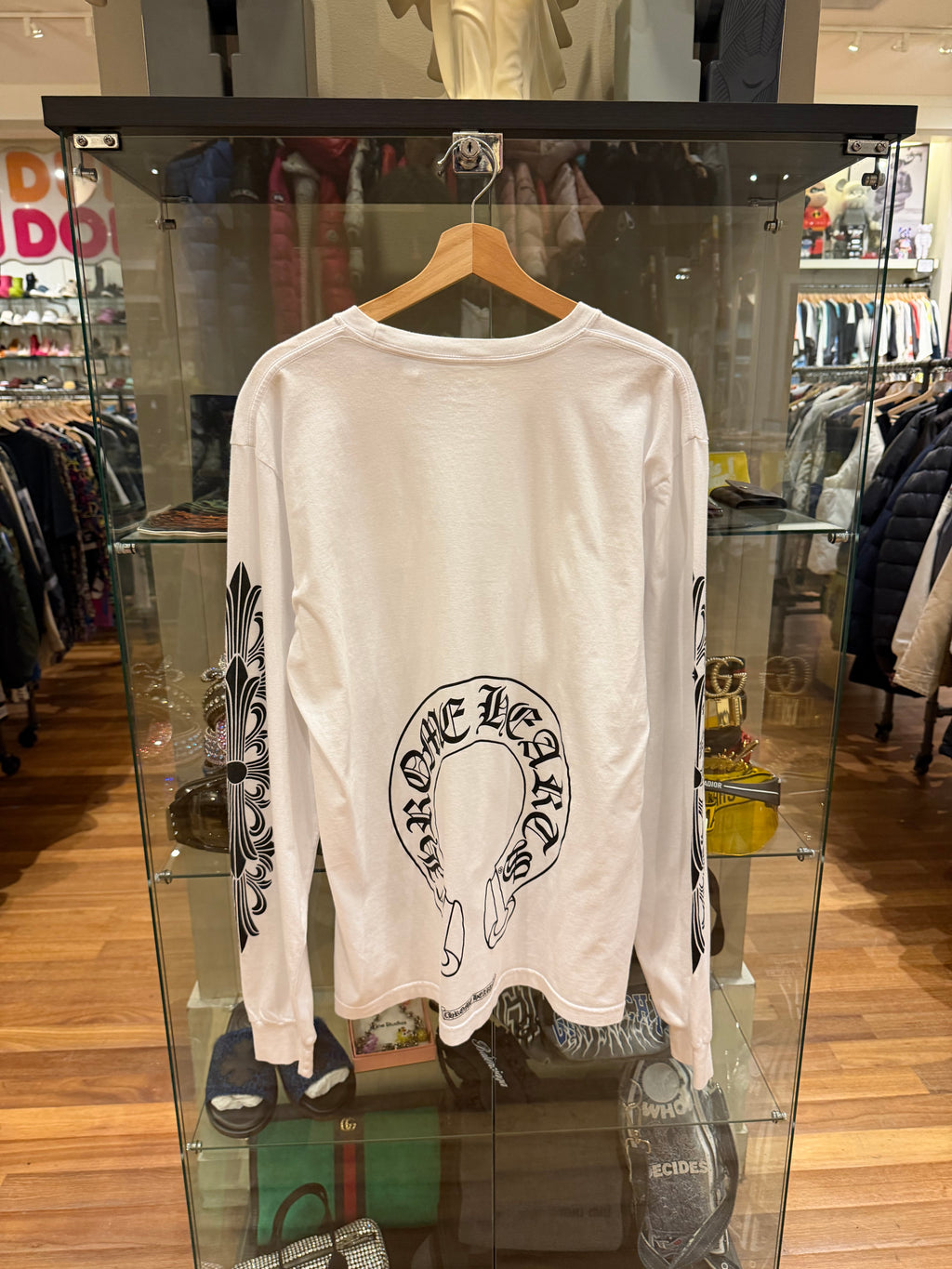 Chrome Hearts Floral Horseshoe Long Sleeve