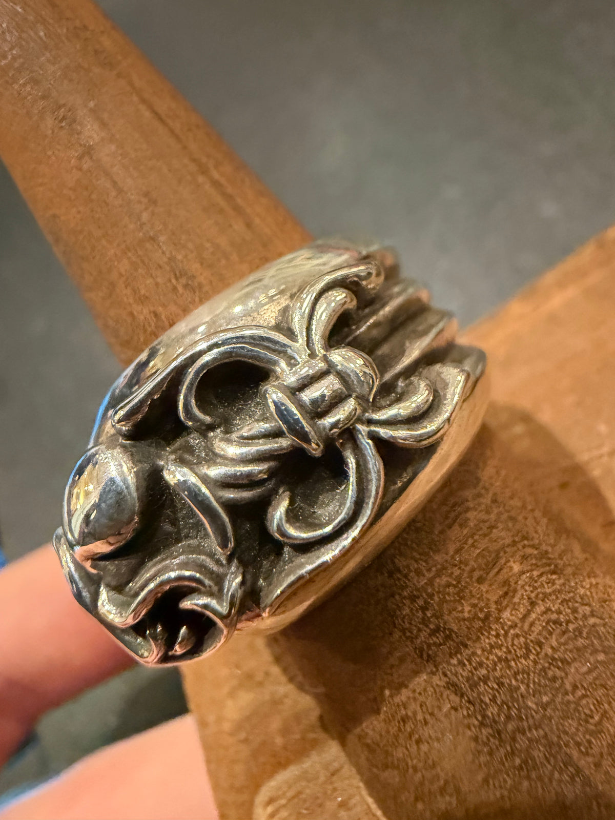 Chrome Hearts Dagger Heart Ring Silver - Size 8.5