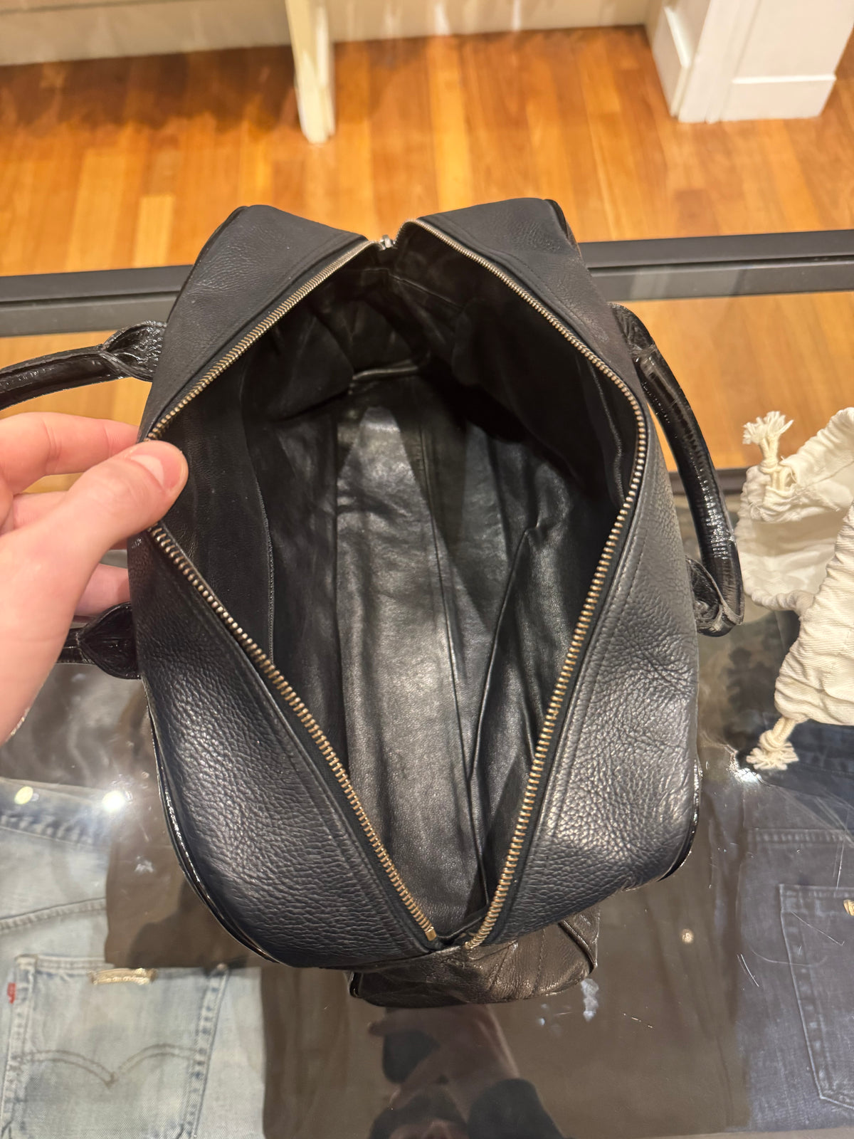 Chanel Small Quilted Logo Bowler Bag