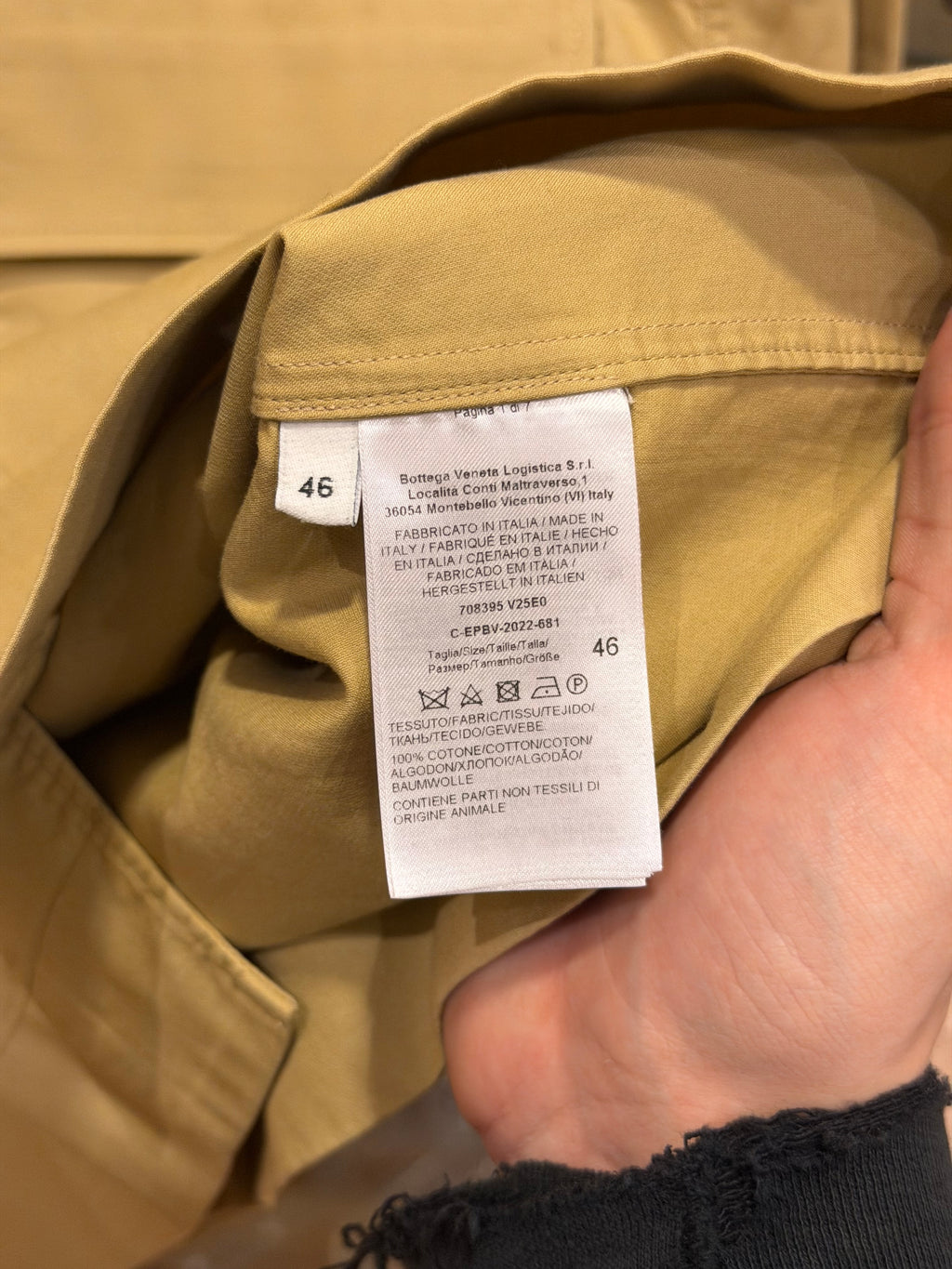 Bottega Veneta Collared Short Sleeve Shirt