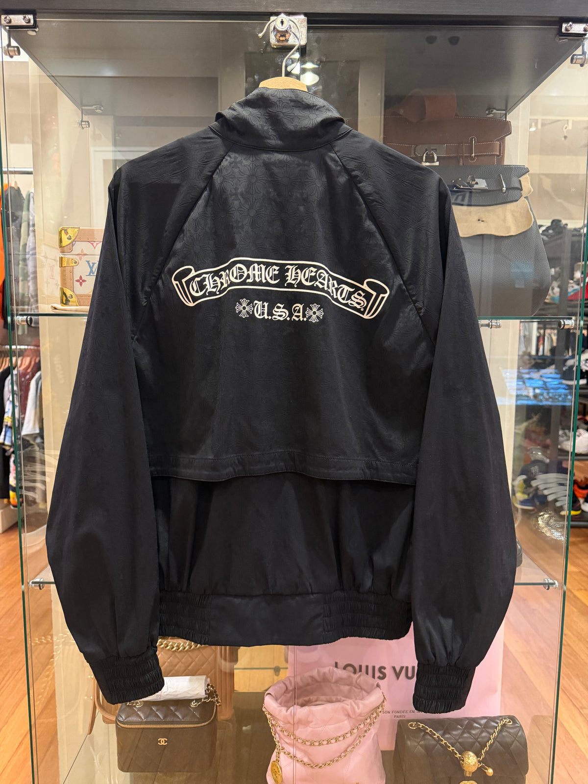 Chrome Hearts Match Point Monogram Print Windbreaker Jacket