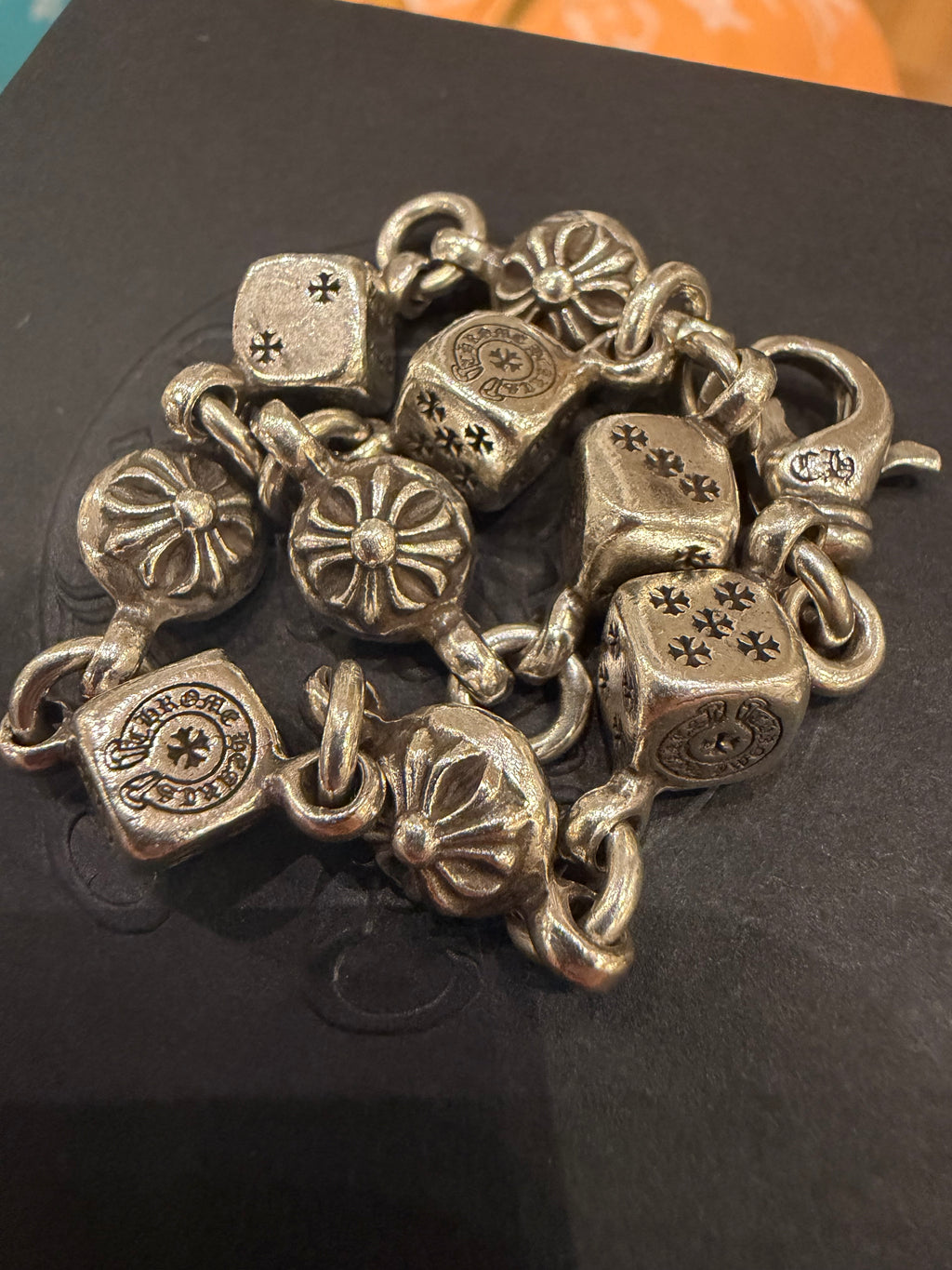 Chrome Hearts Dice Ball Bracelet - Silver