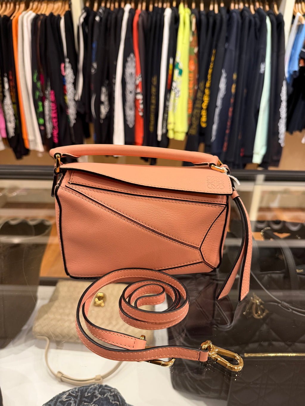Loewe Puzzle Bag Mini Handbag - Pink