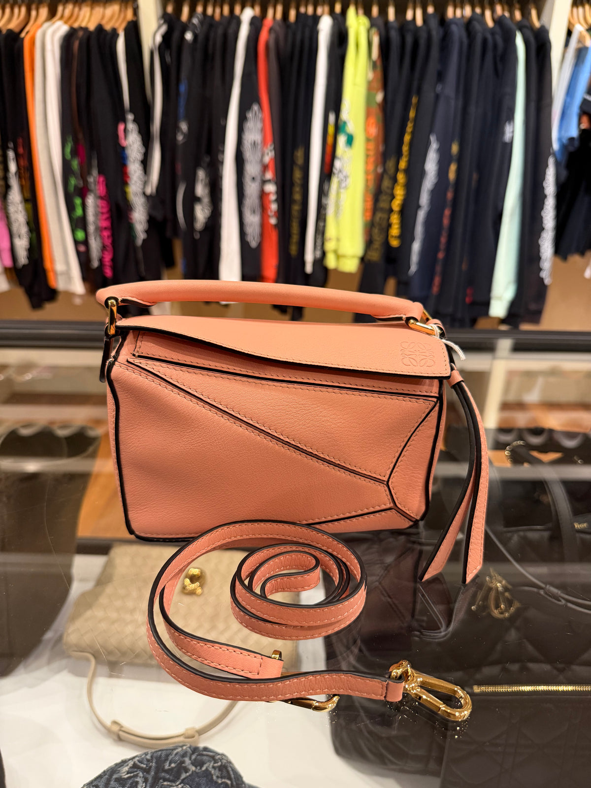 Loewe Puzzle Bag Mini Handbag - Pink