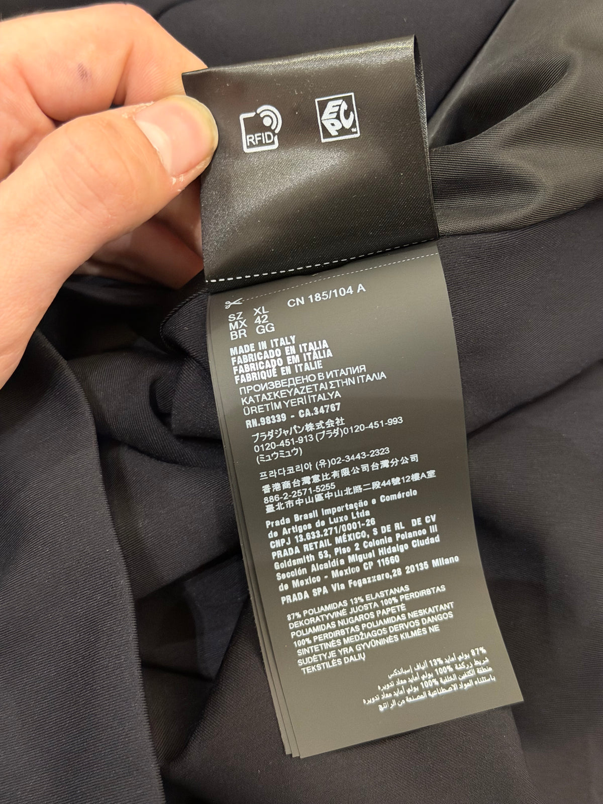 Prada Sweatshirt With Re-Nylon Details