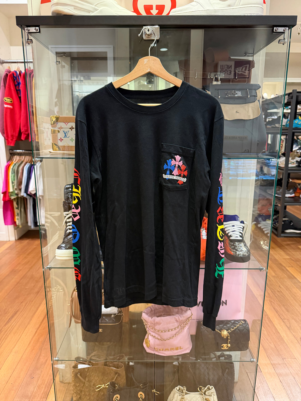 Chrome Hearts Multicolor Cross LS - Black