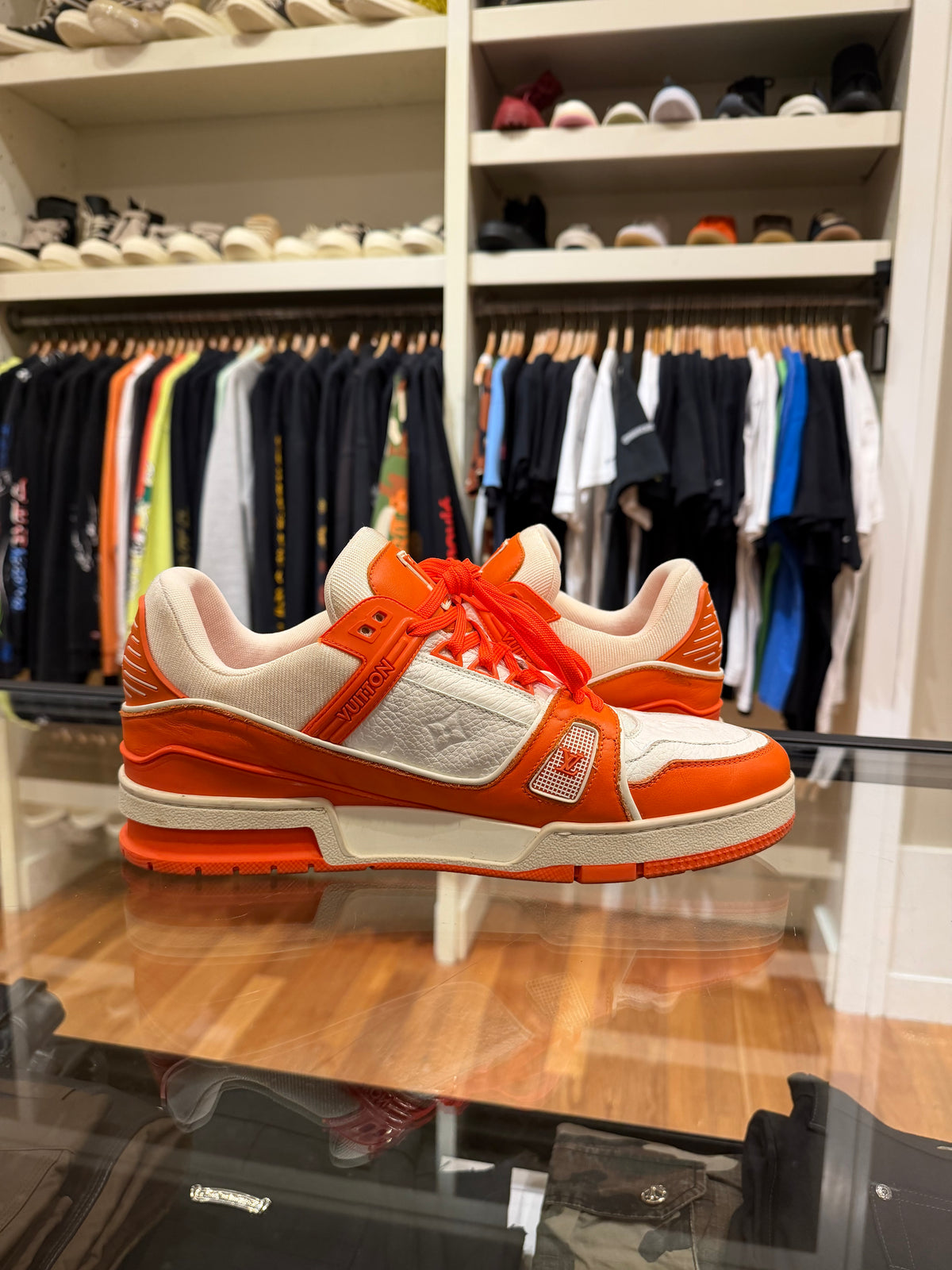 Louis Vuitton Trainer - White / Orange