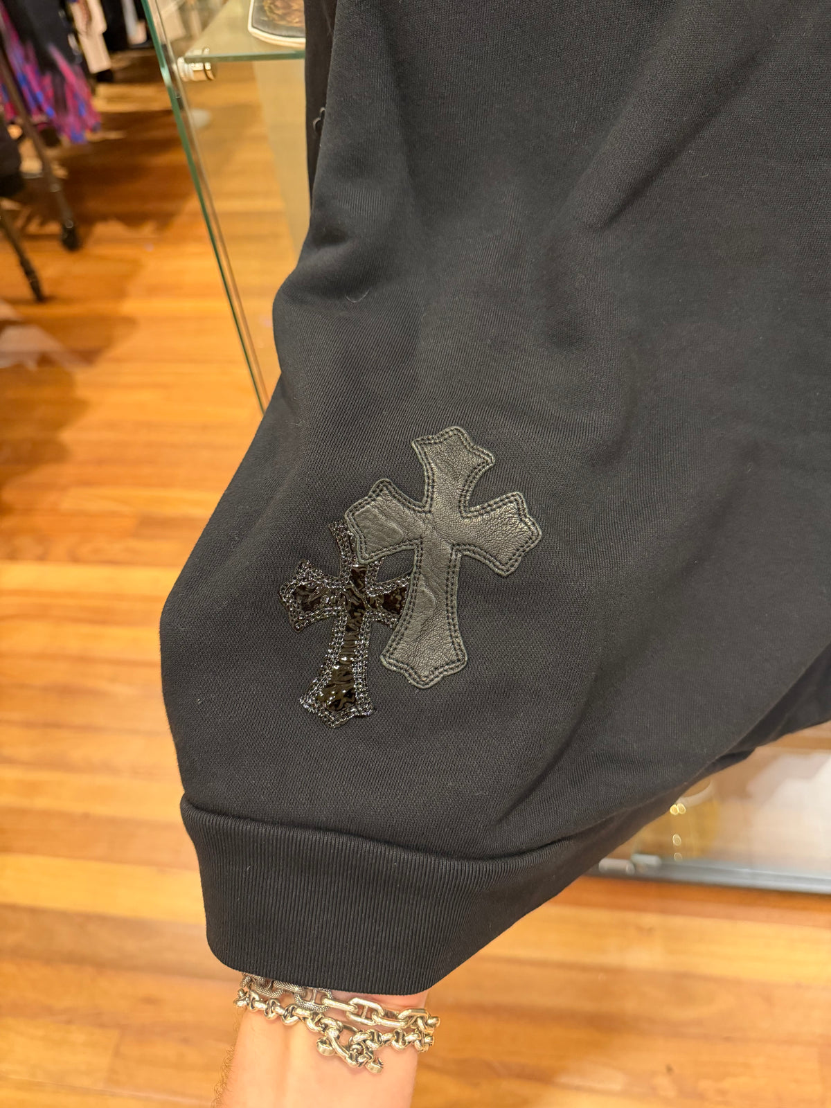 Chrome Hearts 19 Cross Patch Crewneck - Black