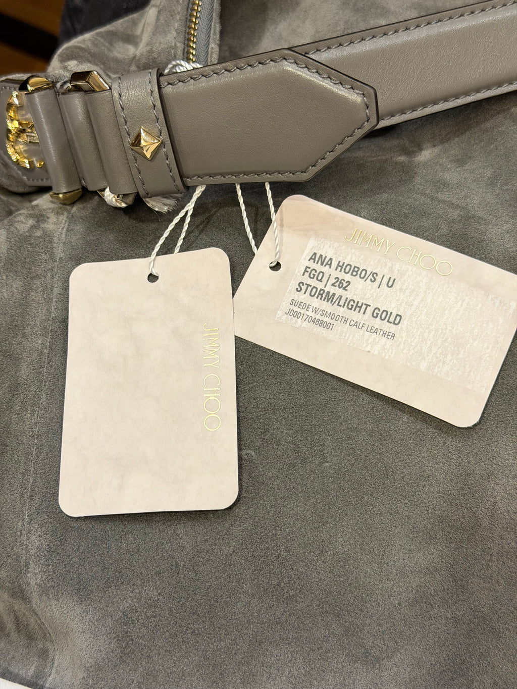 Jimmy Choo Ana Suede Hobo Bag