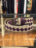 Bottega Veneta Intrecaccio Snake Leather Belt