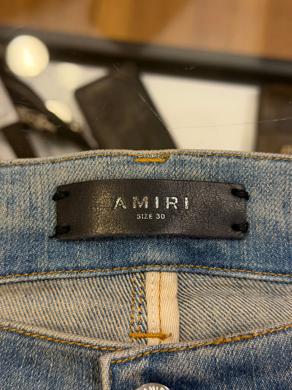 Amiri Thrasher Jeans - Leopard Patches