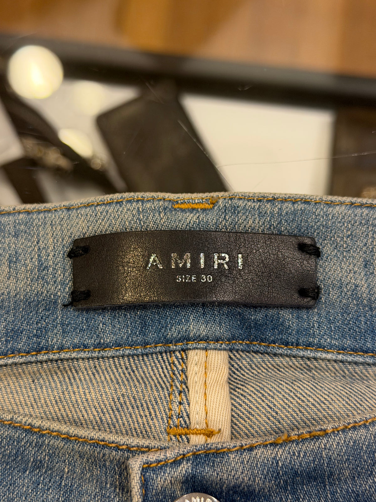 Amiri Thrasher Jeans - Leopard Patches