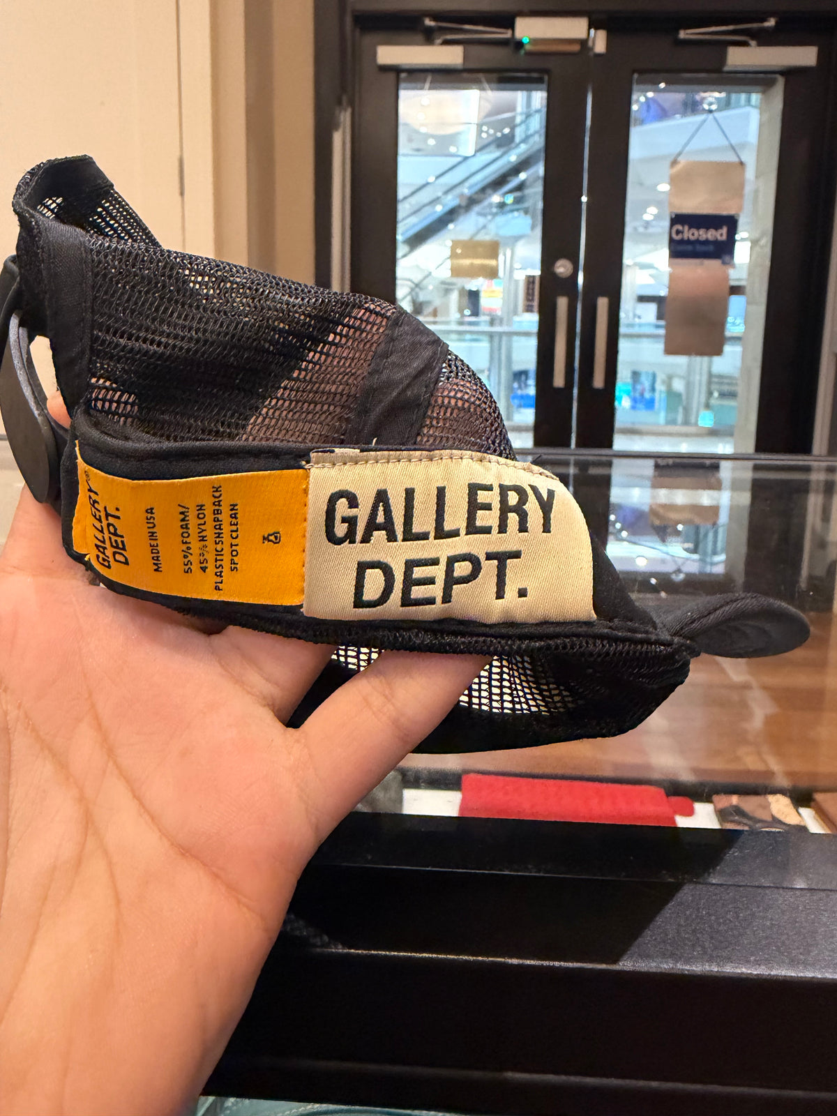 Gallery Dept. Trucker Hat - Black/Yellow
