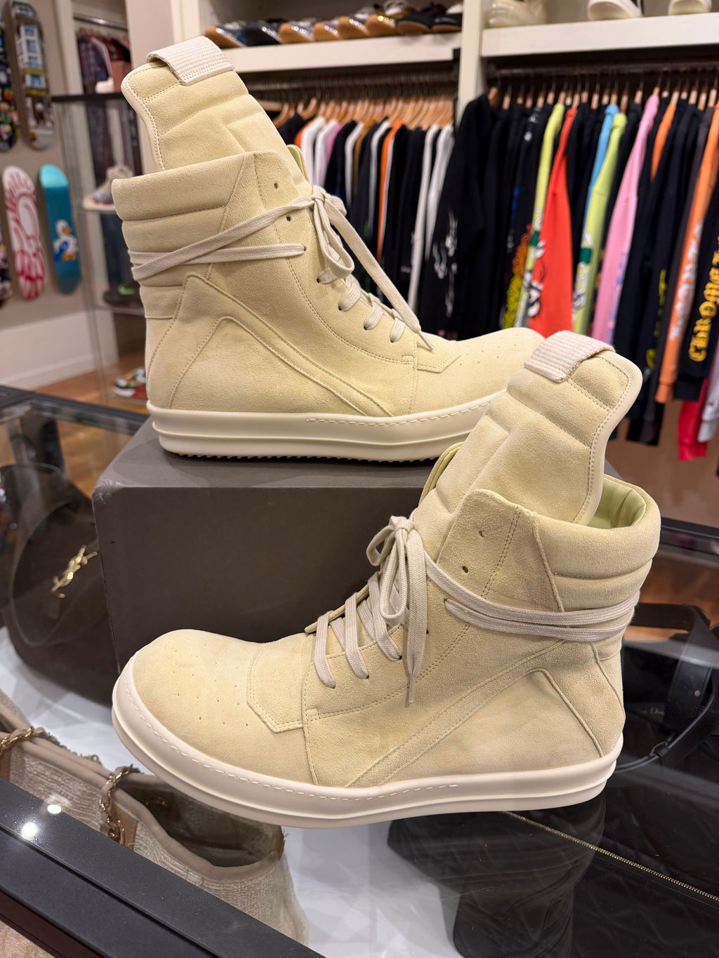 Rick Owens Geobaskets - Buttermilk