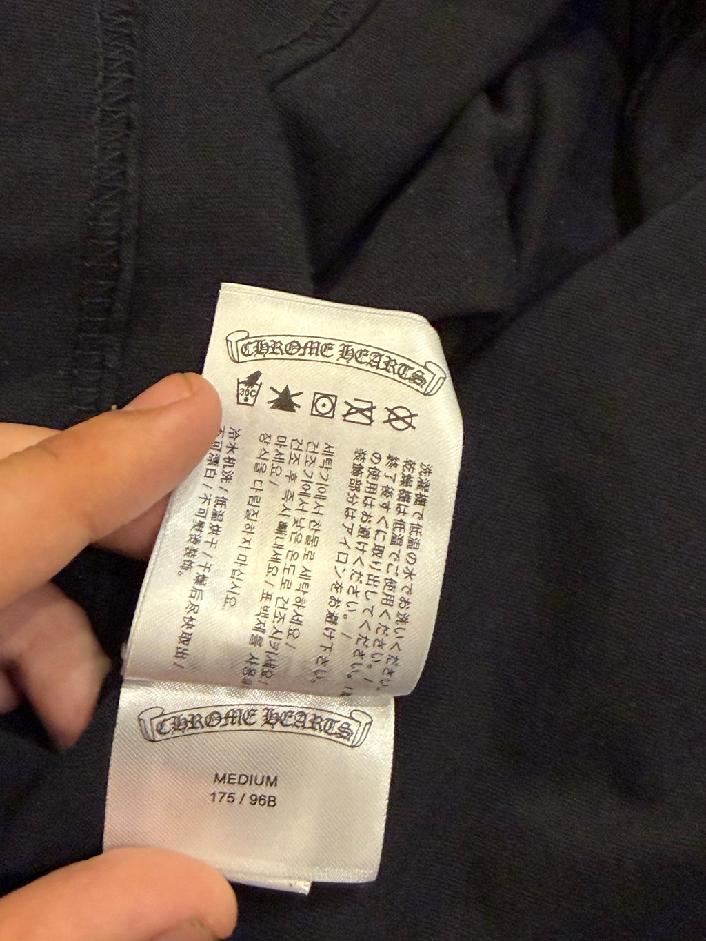 Chrome Hearts Multicolor Cross LS - Black